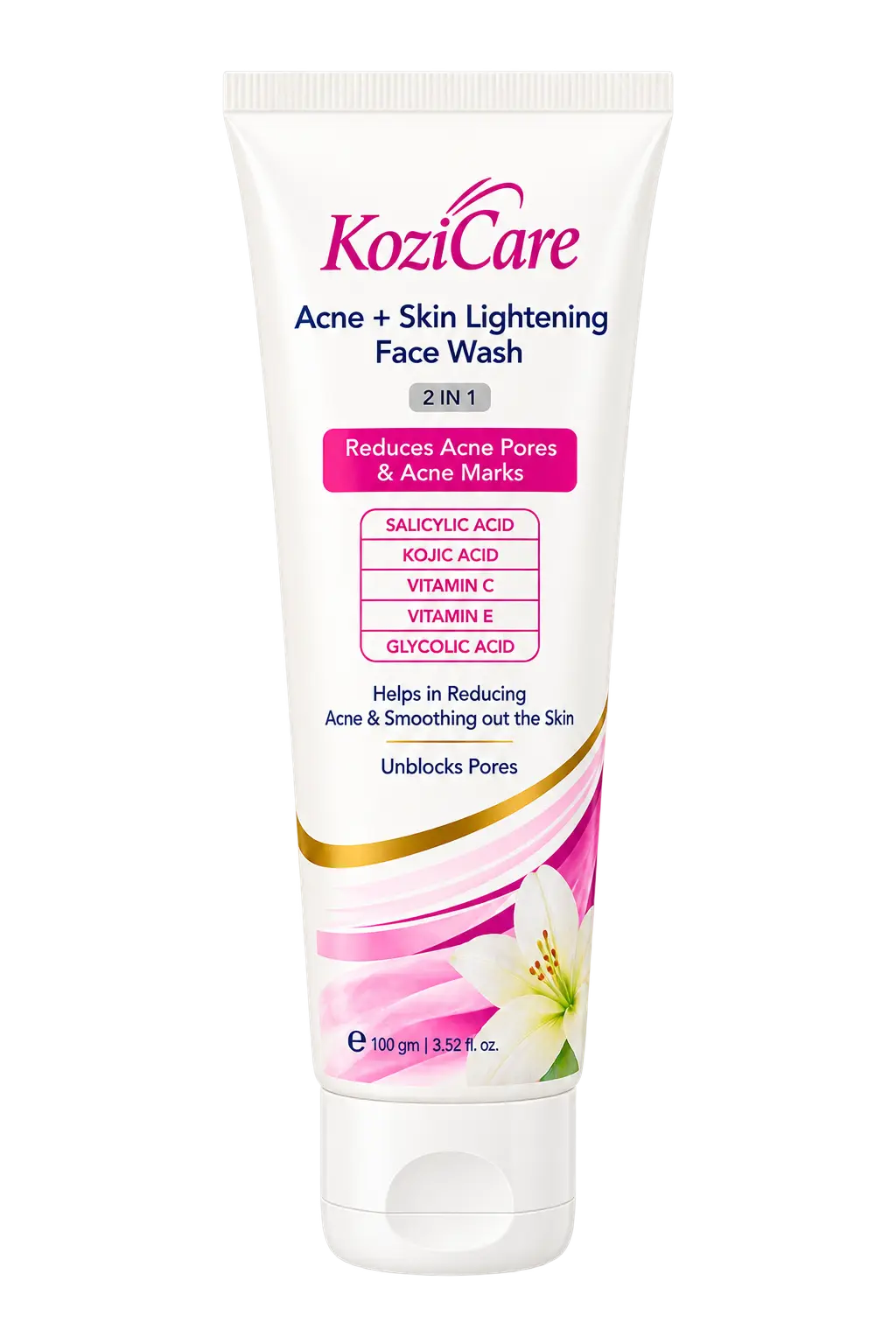 Kozicare Acne + Skin Lightening Face Wash